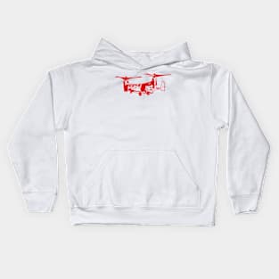 Bell Boeing V-22 Osprey - Red Design Kids Hoodie